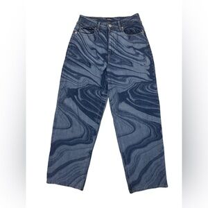 Groovy Water Flow Highest Rise Baggy Jeans Wide Leg